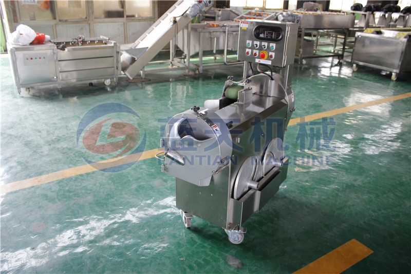 Panorama of onion slicing machine