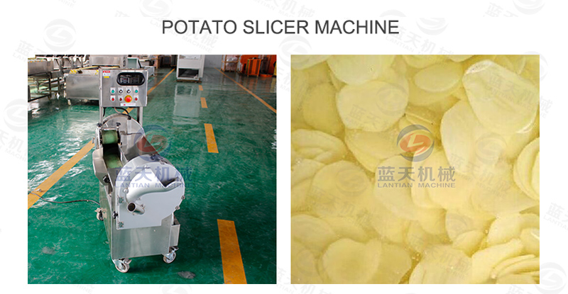 Potato slicer machine