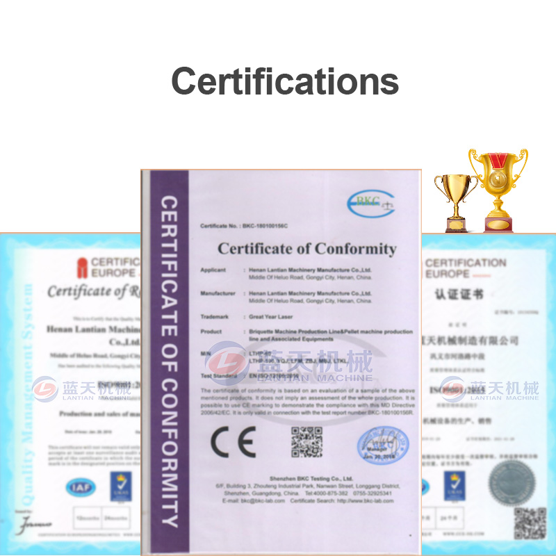 certifications of ginger drying machine