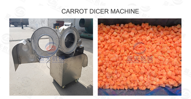 Carrot dicer machine