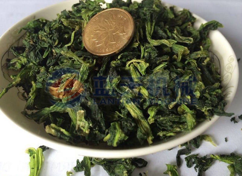 Our spinach drying machine can keep edible value well