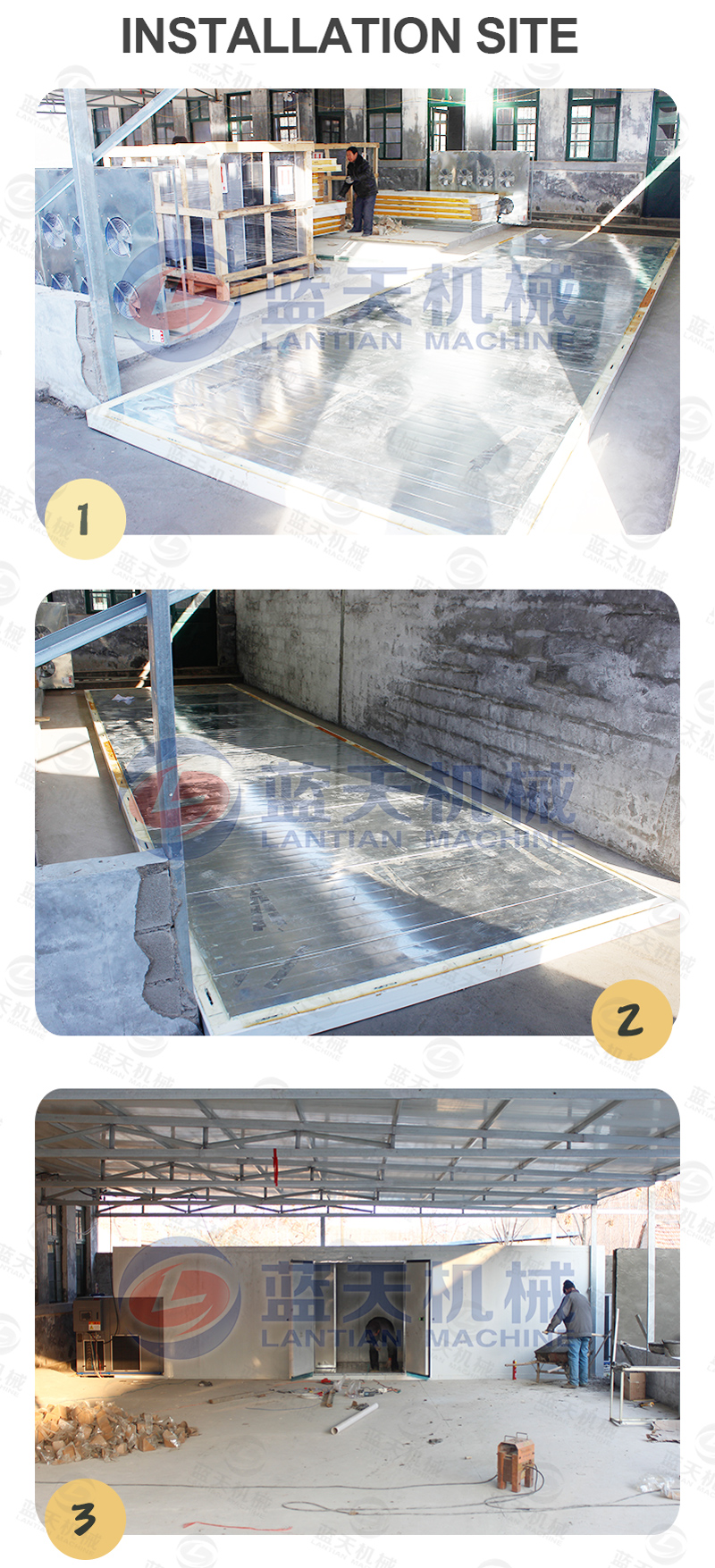 Installing site of  beetroot dryer machine manufacturer